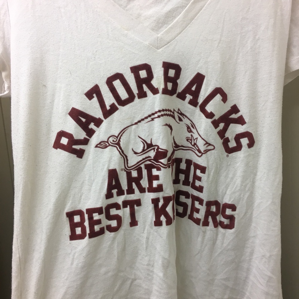 Victoria Secret Pink Arkansas Razorback tshirt